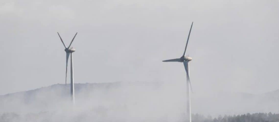 A general view shows wind turbines on June 15, 2019 near the village of Sassari in Sardinia. (Photo by Andreas SOLARO / AFP)        (Photo credit should read ANDREAS SOLARO/AFP via Getty Images)